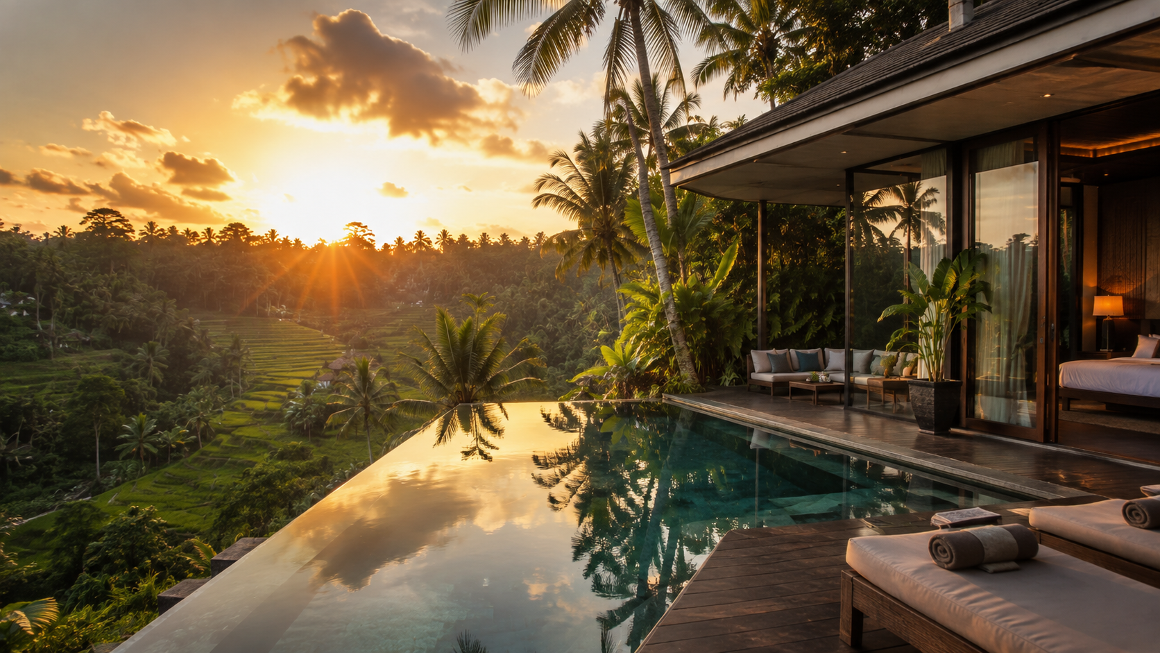 luxury private pool villas in ubud bali with jungle views